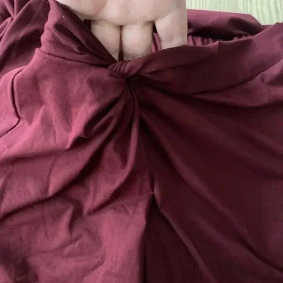 🆕Hippie Chic Raisin Side-Slit Maxi Skirt Burgandy M🆕 - Picture 9 of 12